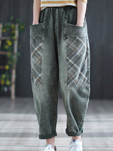 Women Washed Loose High Waist Slimming Casual Pants